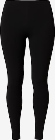 Coupe slim Leggings 'THERMALINE' fashionshowcase en noir : devant