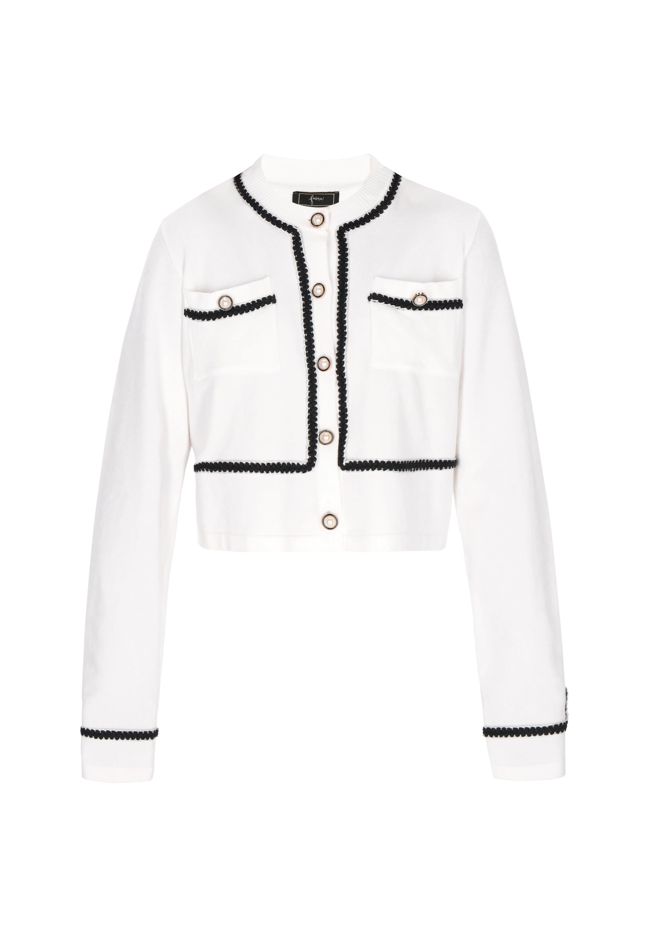 Cardigan faina en blanc : devant