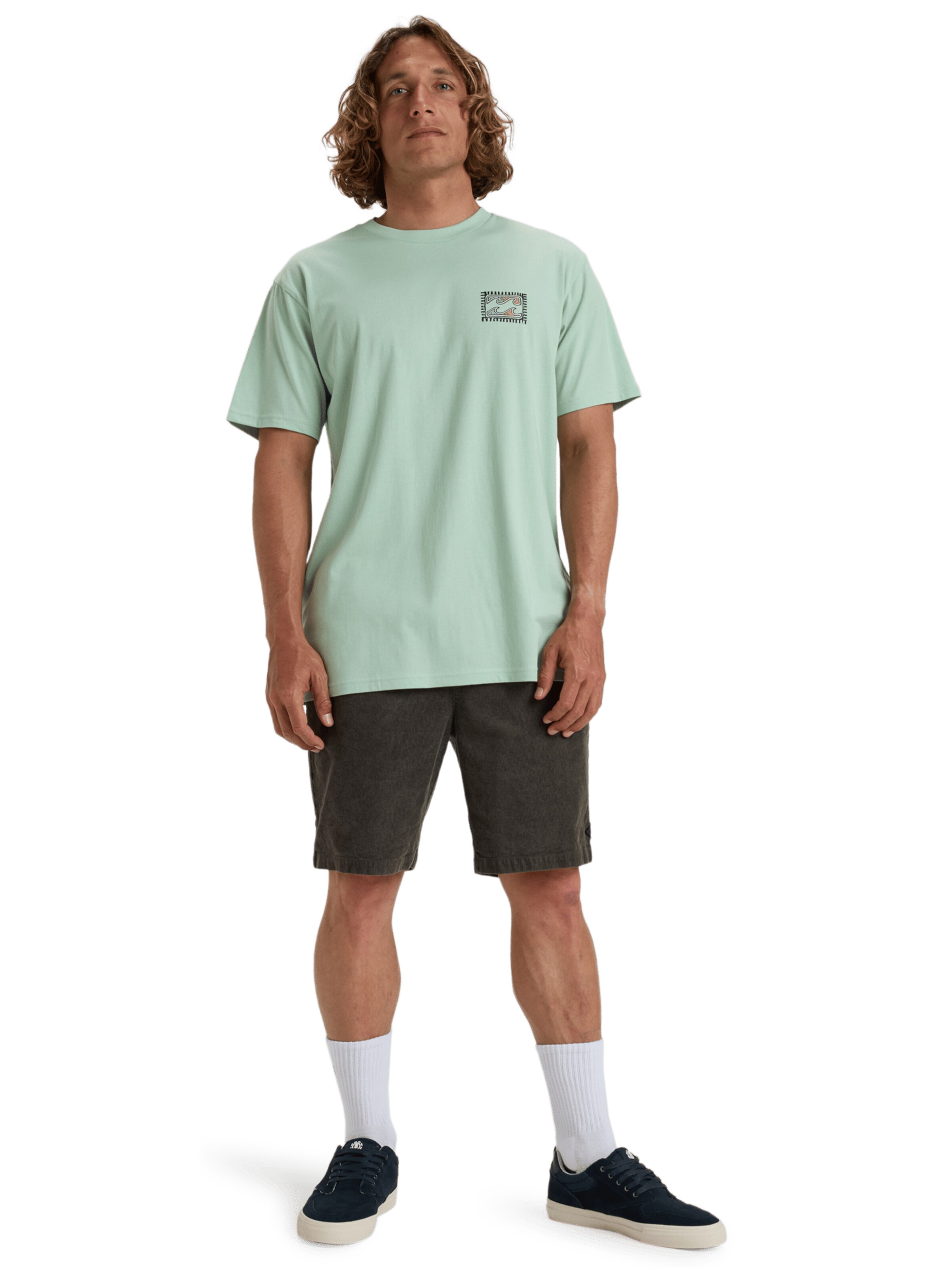 T-Shirt 'CRAYON WAVE' BILLABONG en vert
