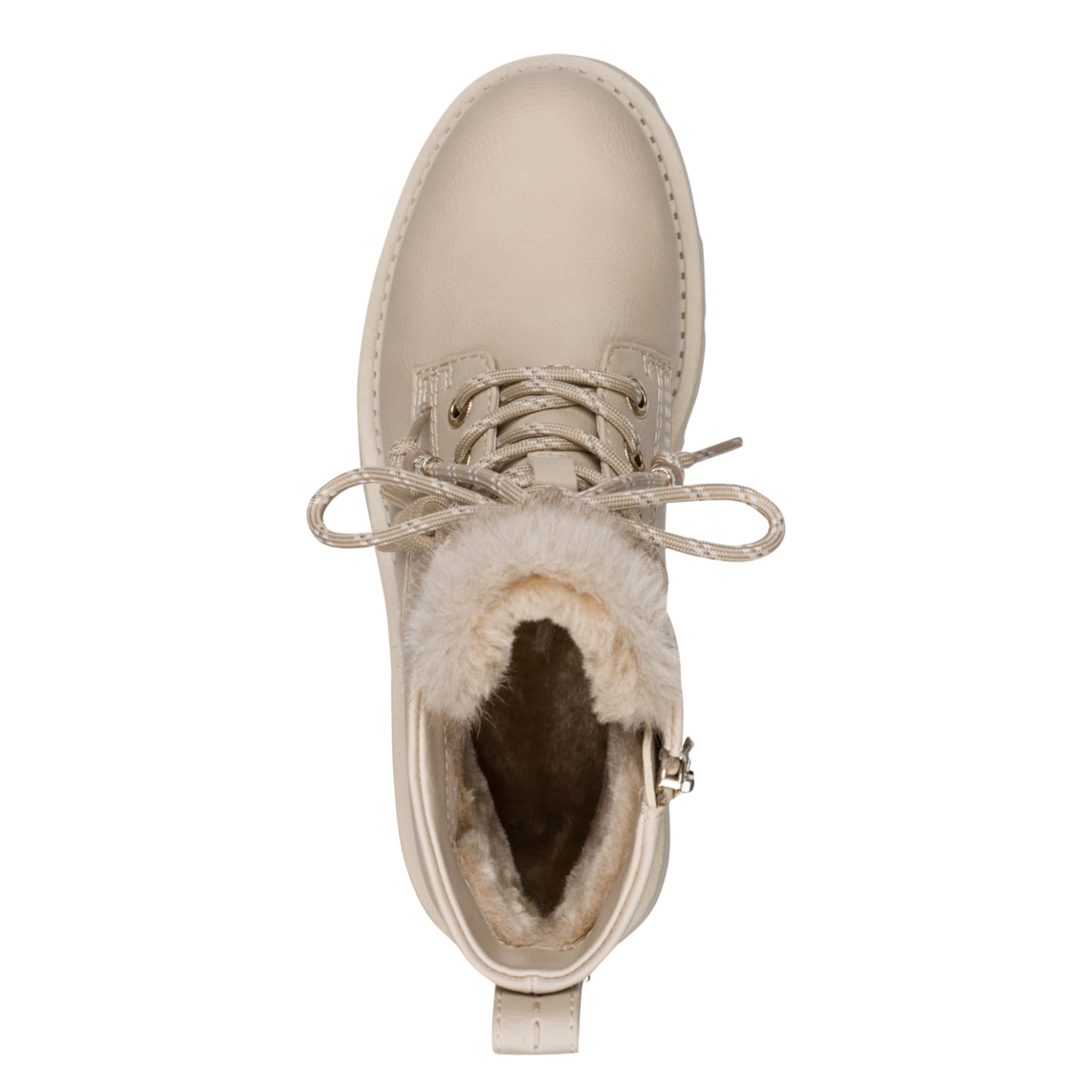 Bottines à lacets Tamaris en beige
