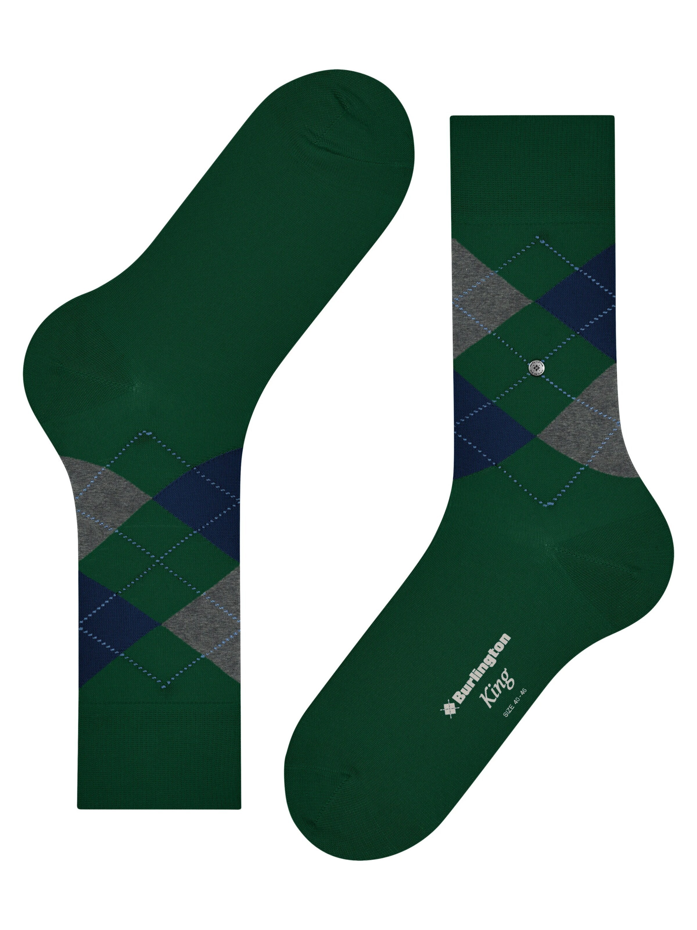 BURLINGTON Socks 'King' in Green