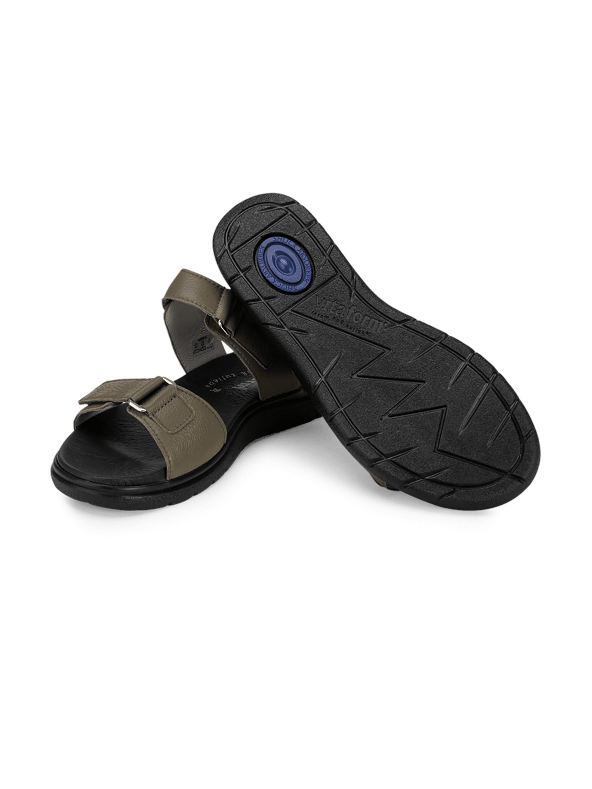 VITAFORM Strap Sandals in Green