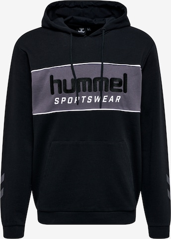 Hummel Sweatshirt 'Julian' in Schwarz: predná strana