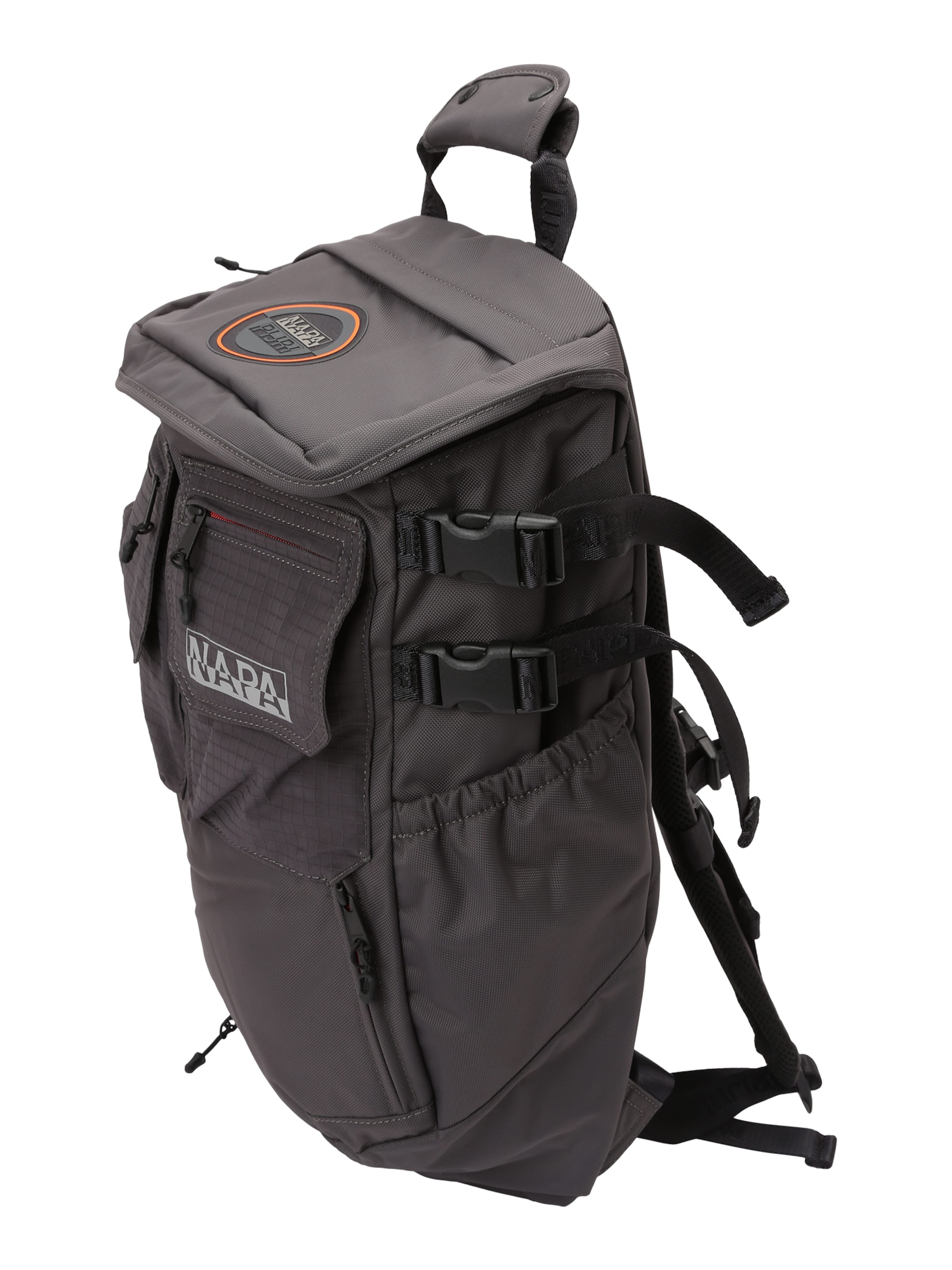 NAPAPIJRI Раница 'H-TUSCO' в сиво: отстрани