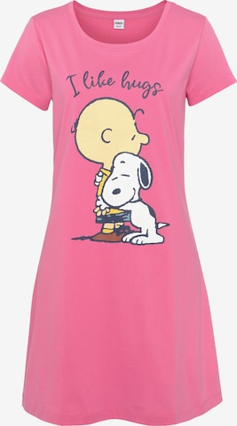PEANUTS Nachthemd in Pink: Vorderseite