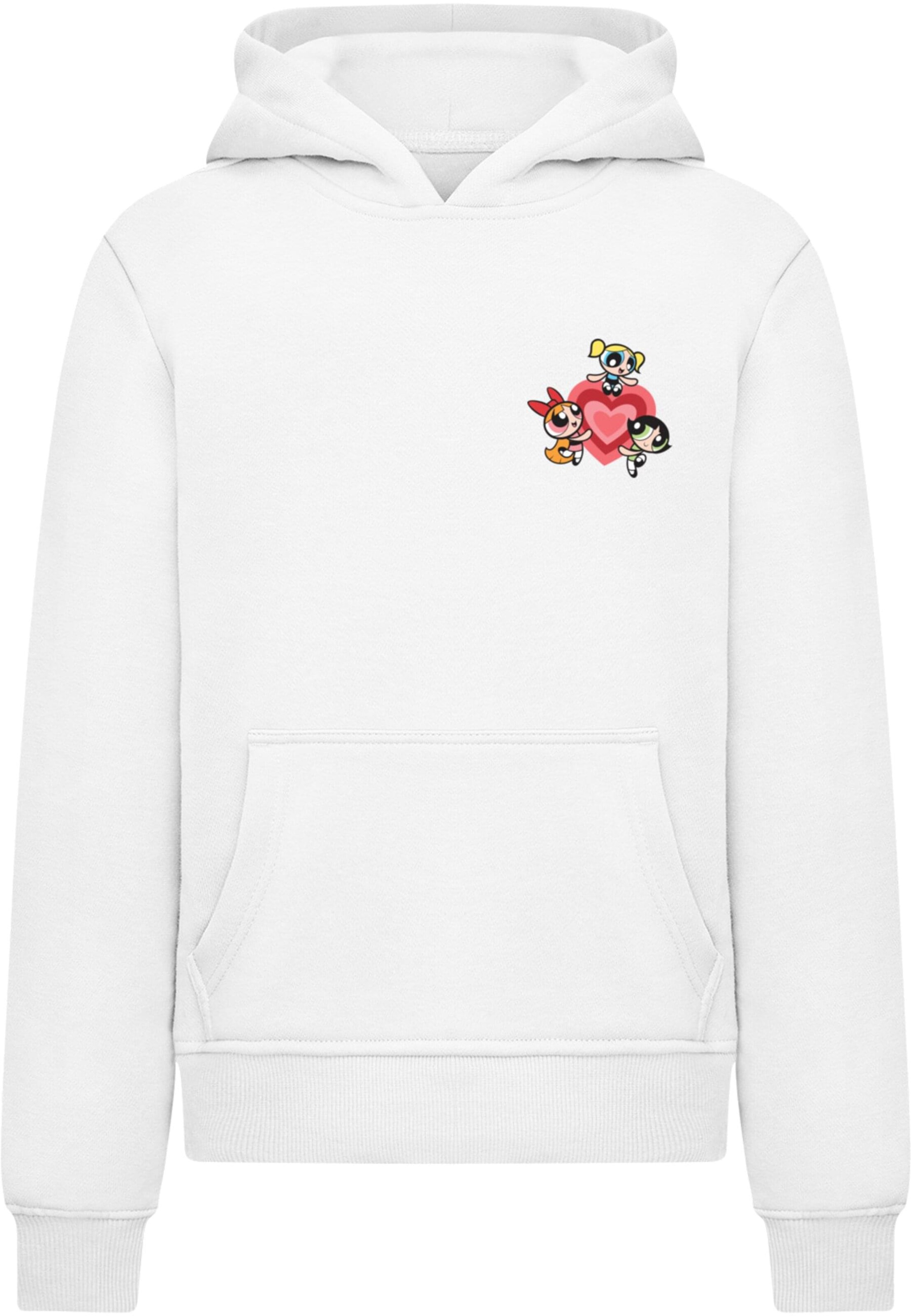 Merchcode Sweatshirt 'The Powerpuff Girls' in White: front