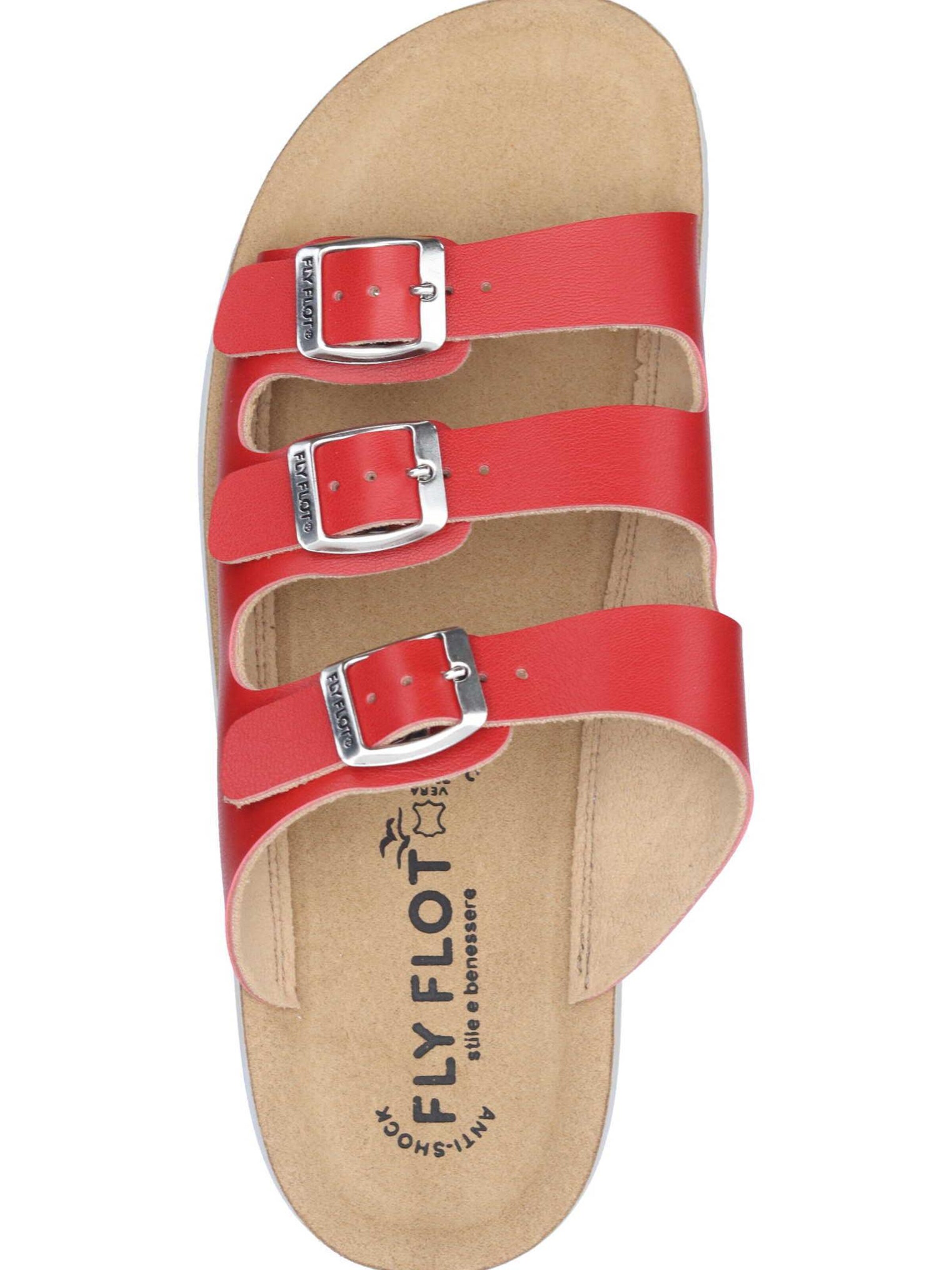 FLY FLOT Mules in Red
