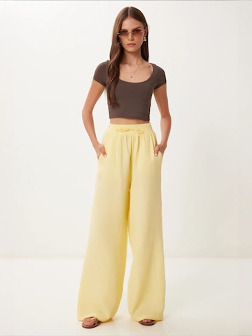 Wide Leg Pantalon 'Hose' Happiness İstanbul en jaune