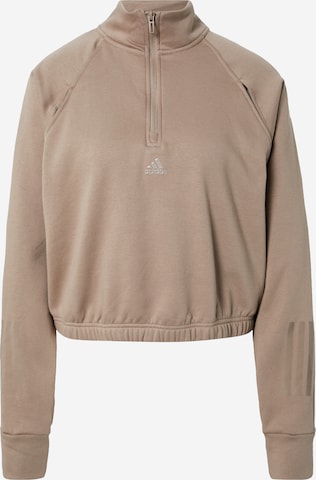 ADIDAS SPORTSWEAR Sportsweatshirt i brun: forside