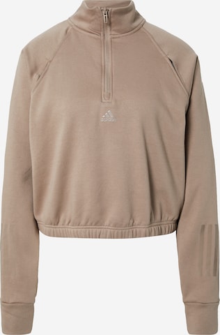 ADIDAS SPORTSWEAR Sports sweatshirt in Brown: front