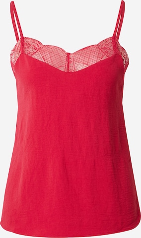 Top 'PCTIFFANY' di PIECES in rosso: frontale