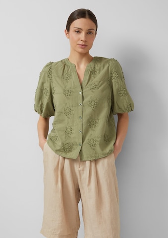 Chemisier s.Oliver en vert : devant