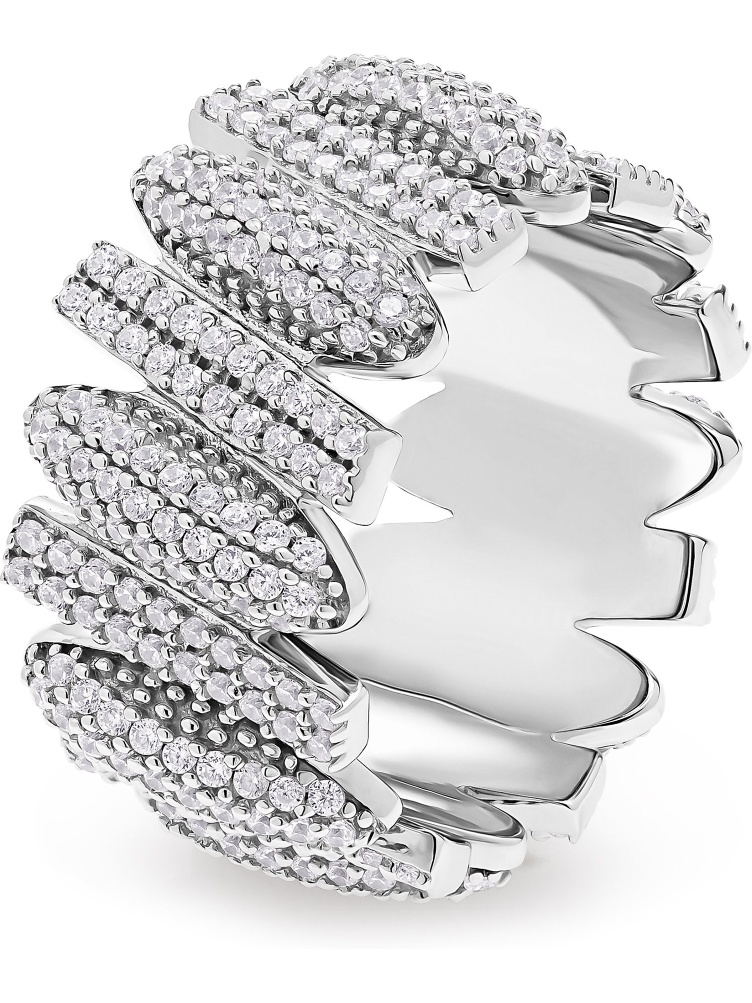 JETTE Ring in Silver: front