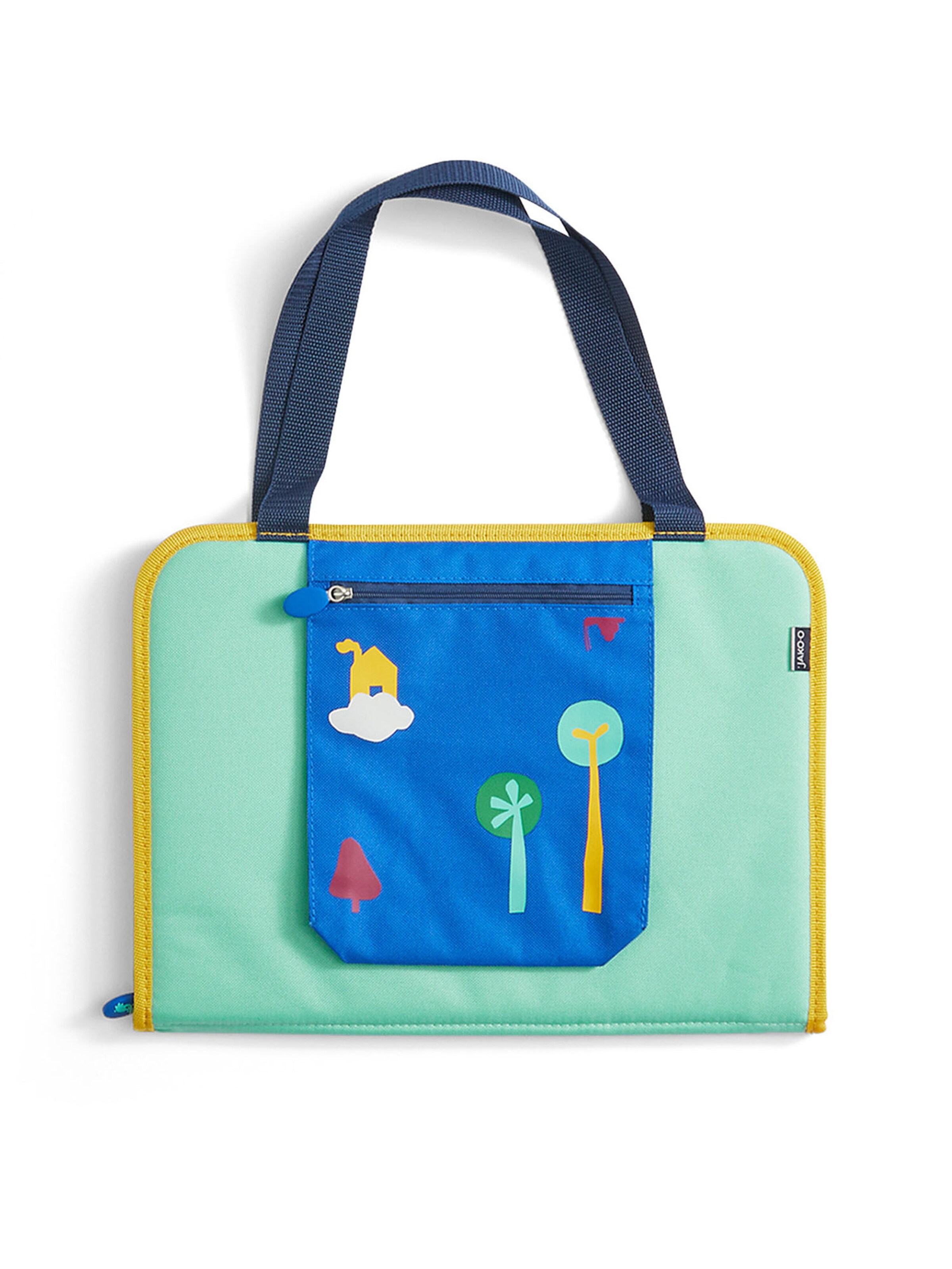 HABA Kinderkoffer ' Schranktrolley 2 Rollen und Kreativtasche ' in Blau