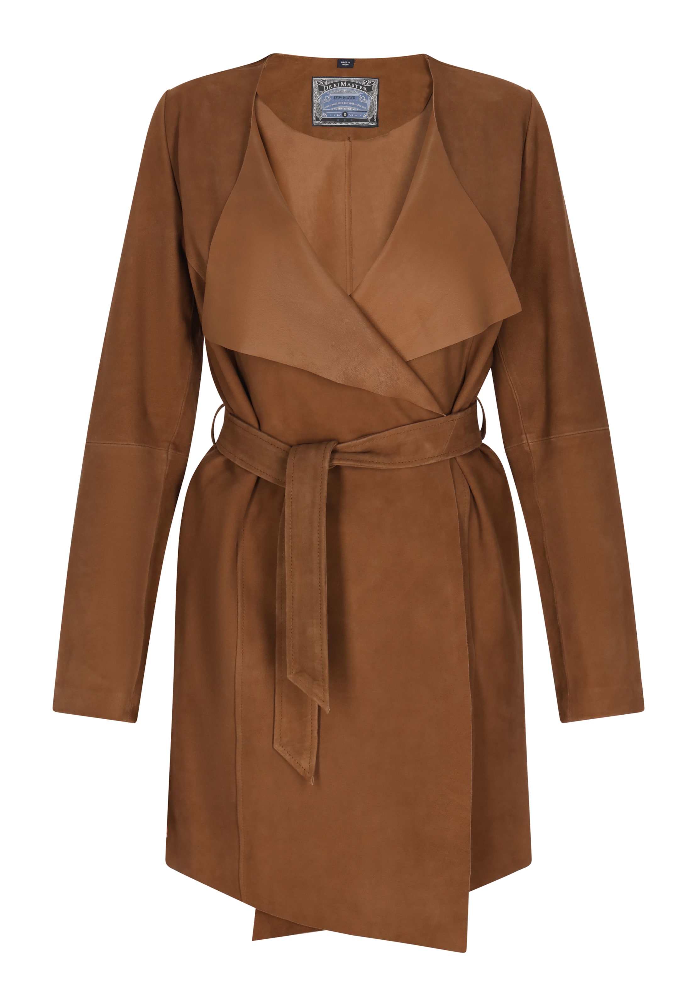DreiMaster Vintage Kevad-sügismantel, värv pruun: eest vaates
