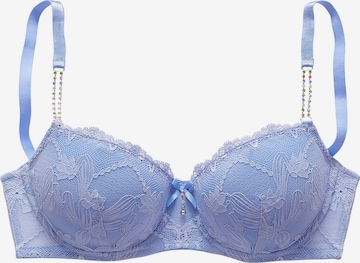 LASCANA Bra in Blue: front