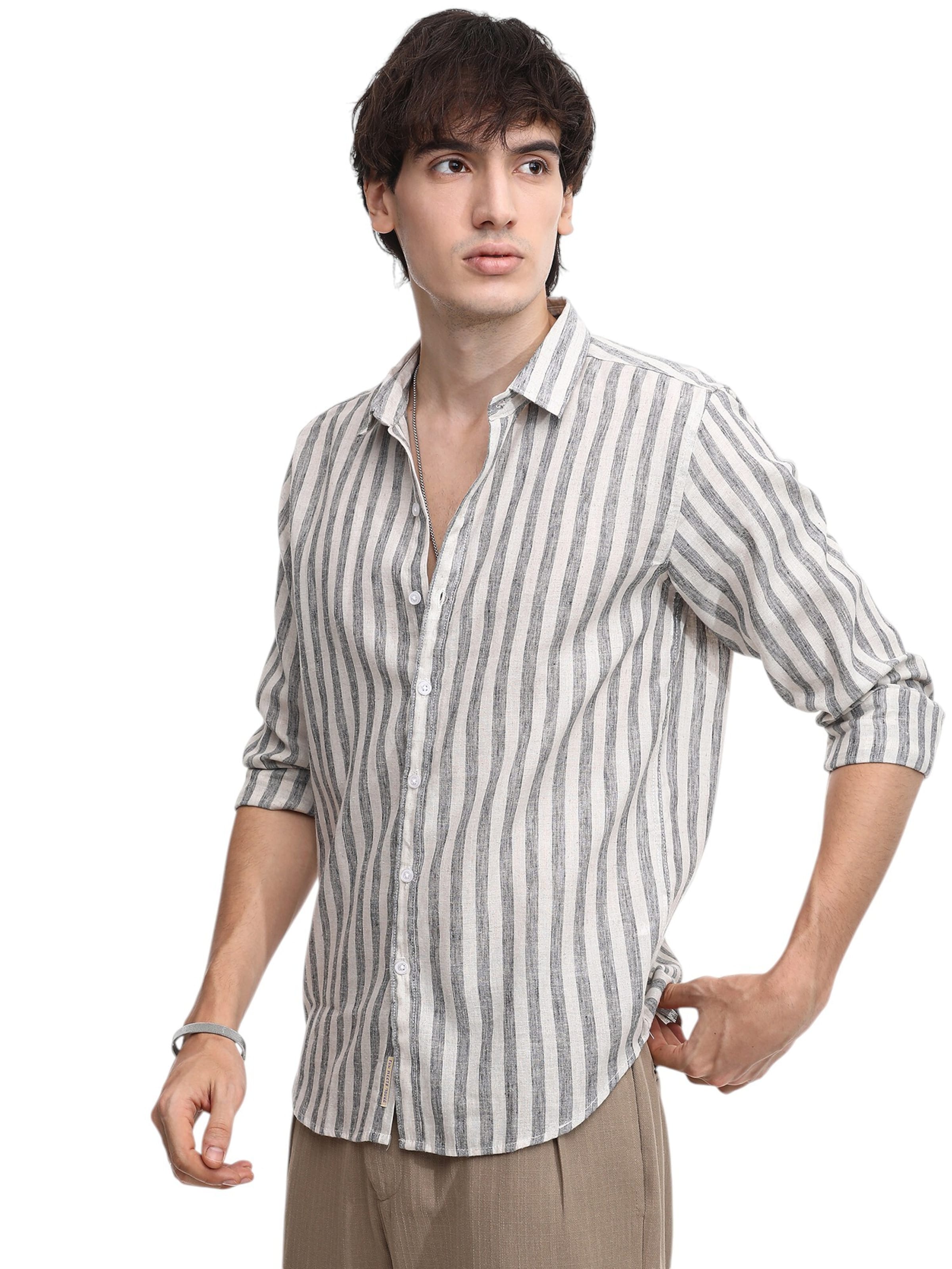 Campus Sutra Shirt 'Titty' in Grey
