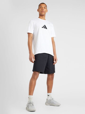 balta ADIDAS PERFORMANCE Sportiniai marškinėliai