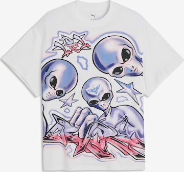 PUMA Shirt 'Melo Asteriks' in White: front