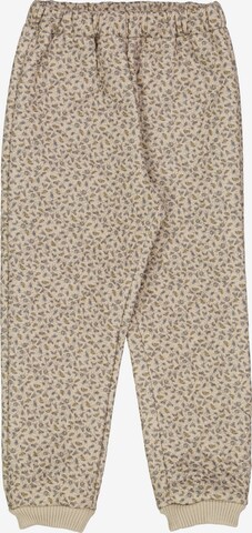 Wheat Tapered Athletic Pants 'Alex' in Beige: front