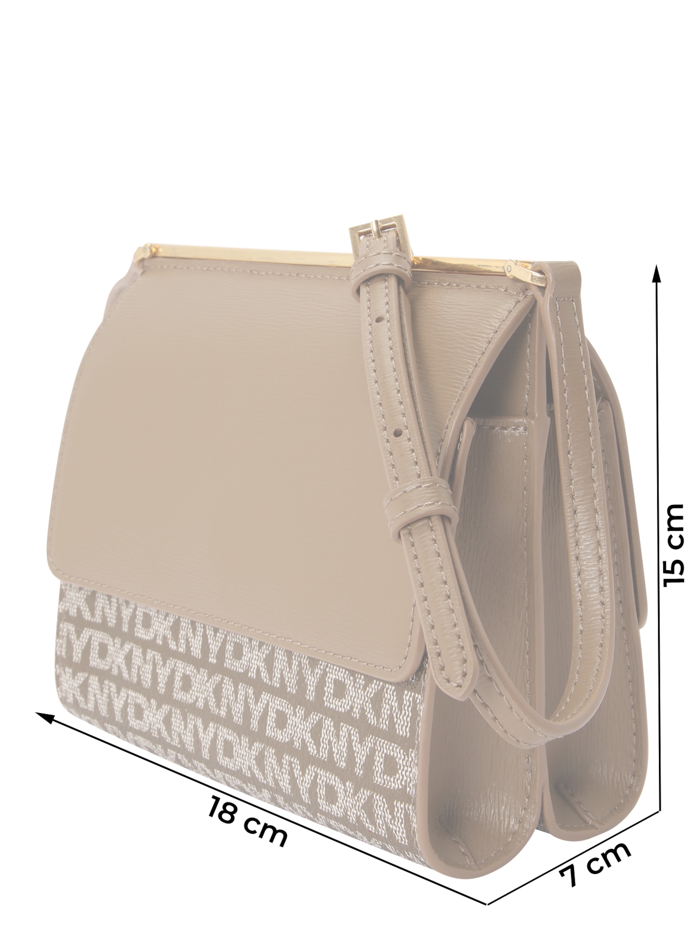 DKNY - Bolso de hombro 'MONA' en beige: frente