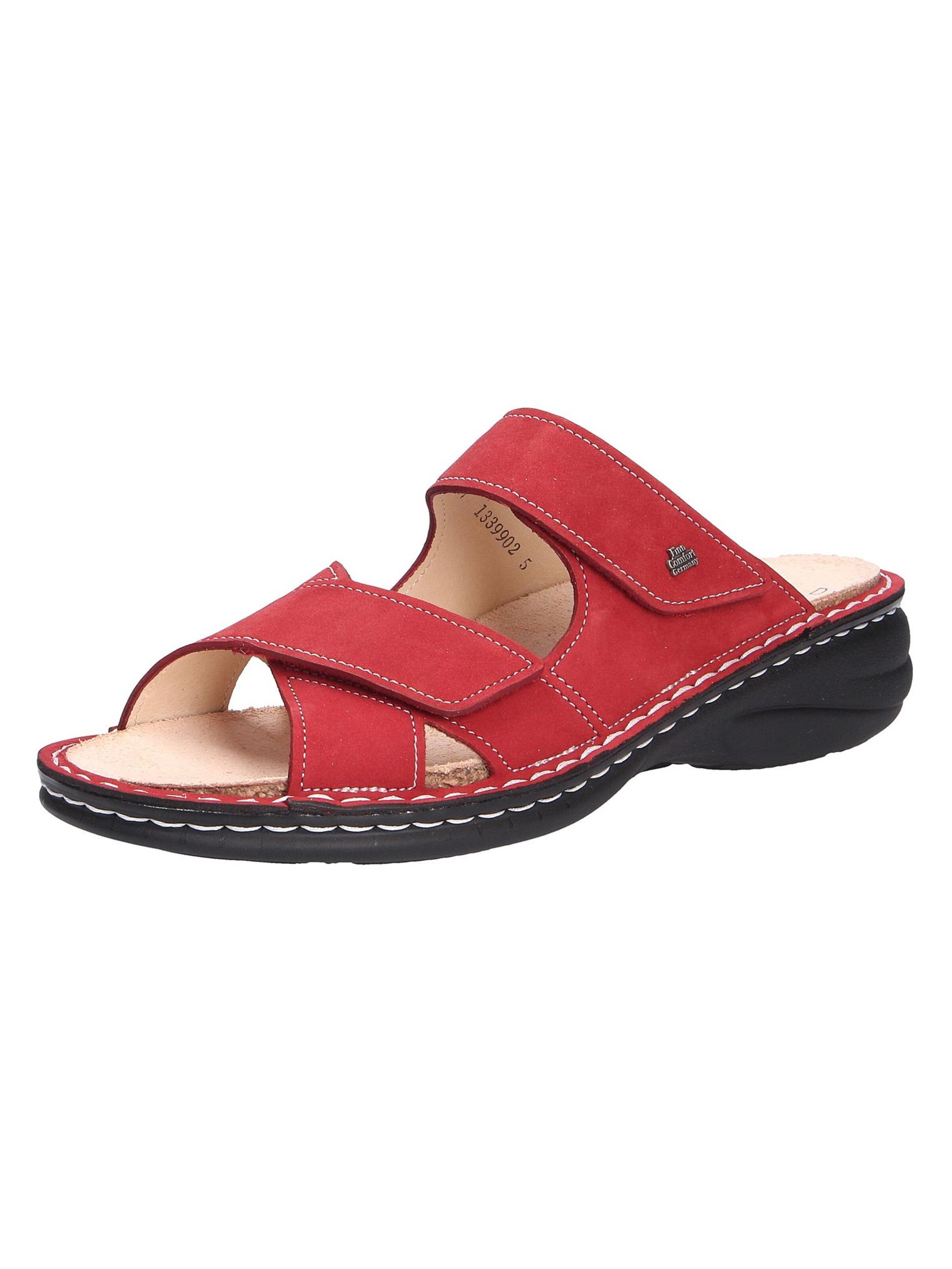 Finn Comfort Mules 'MELROSE' in Red: front