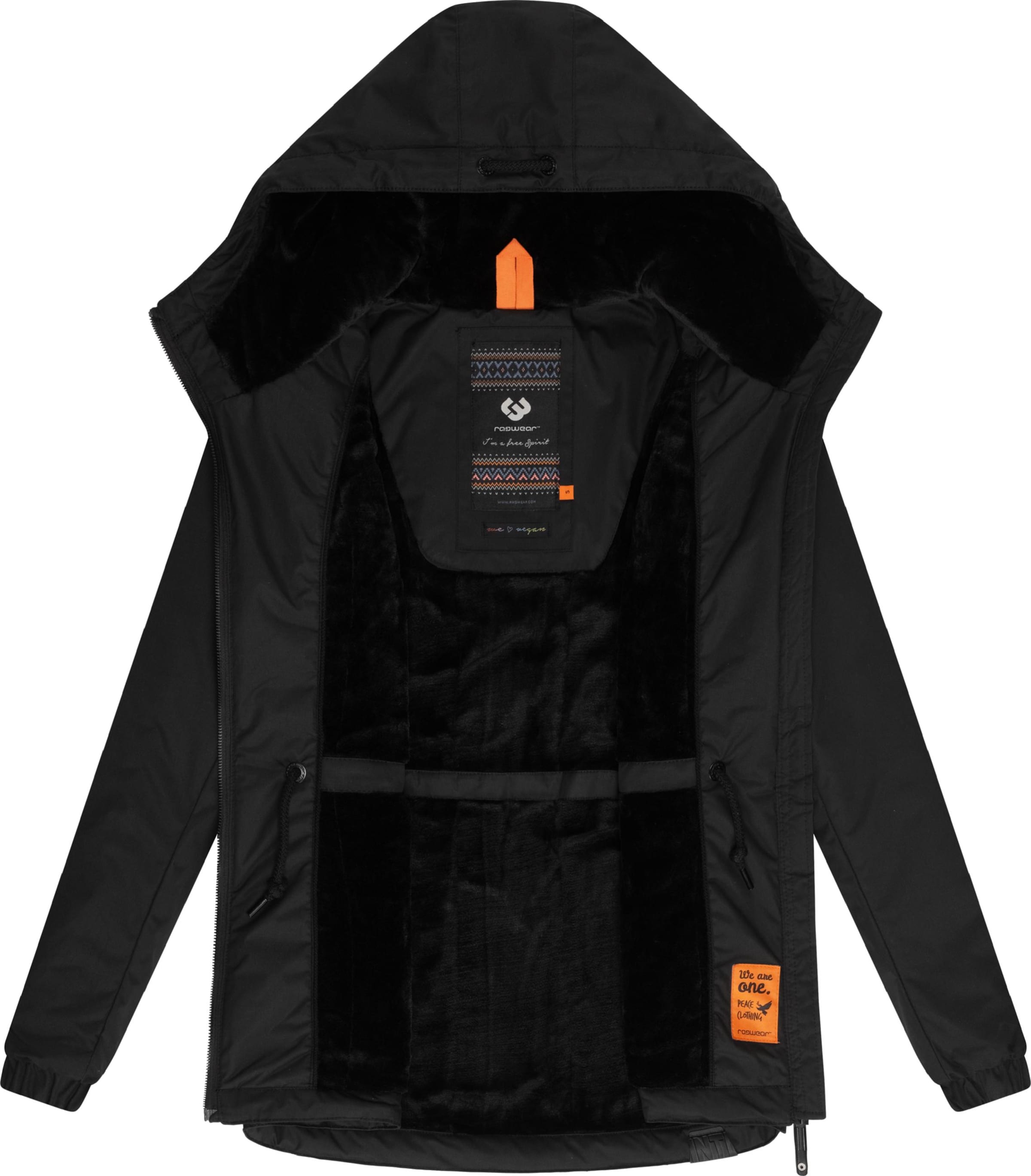 Parka d’hiver 'Dankka' Ragwear en noir