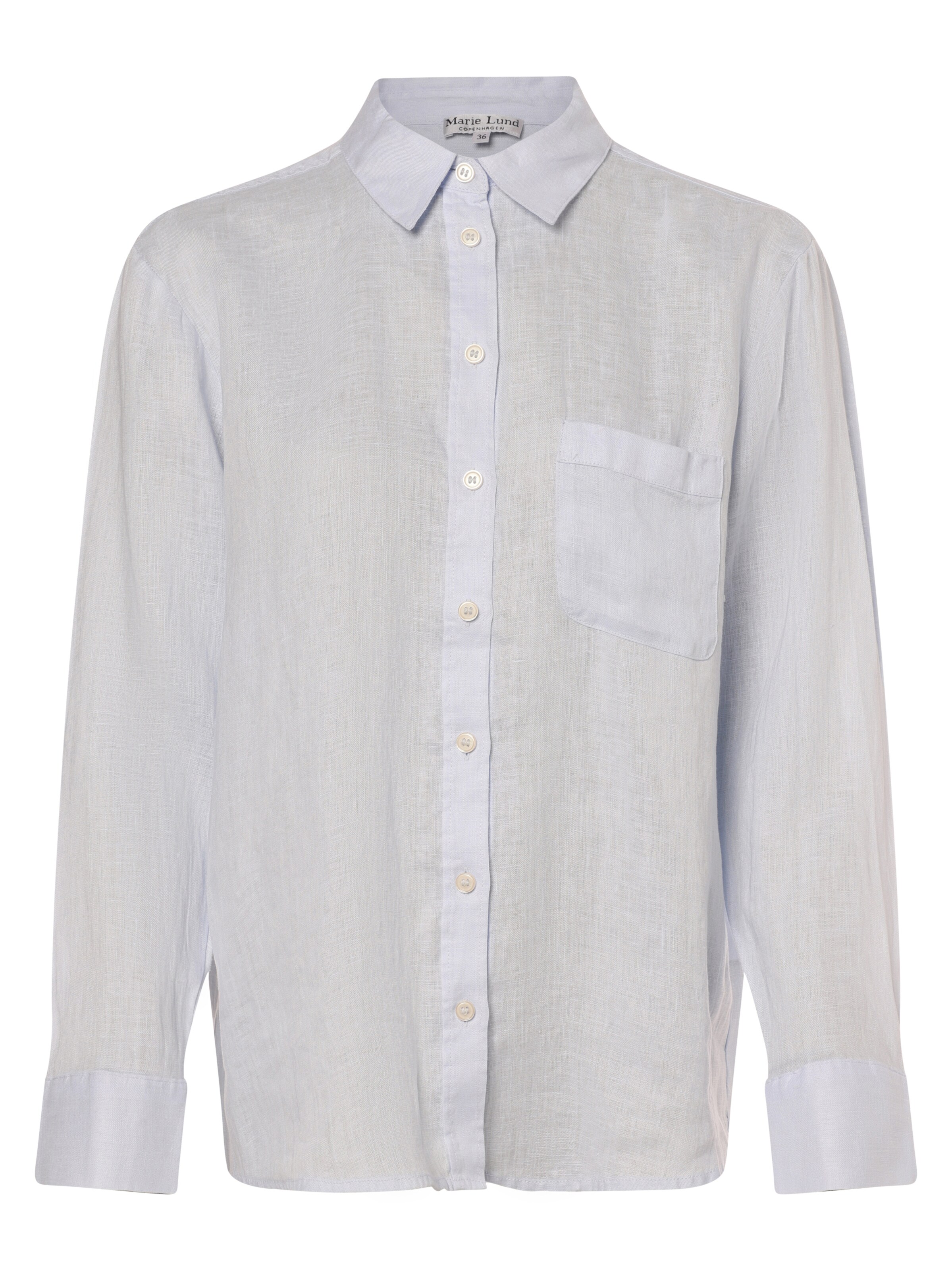 Marie Lund Bluse in Blau: Vorderseite