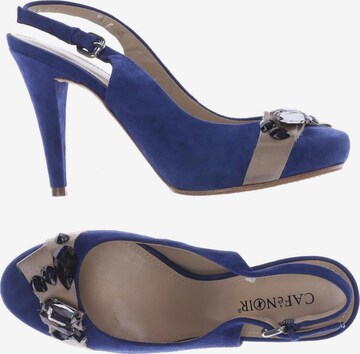 CAFÈNOIR Sandals & High-Heeled Sandals in 37,5 in Blue: front