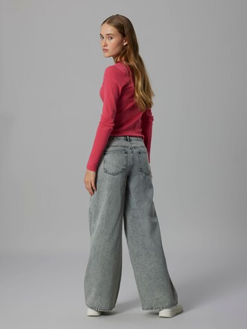 LMTD Wide leg Jeans in Grey