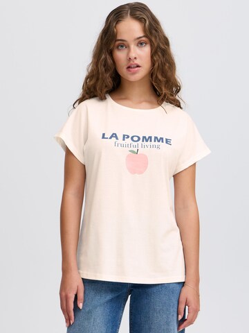 Maglietta 'Janet' di ICHI in beige: frontale