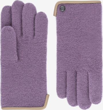 Gants 'FELTED WOOL' Roeckl en violet : devant