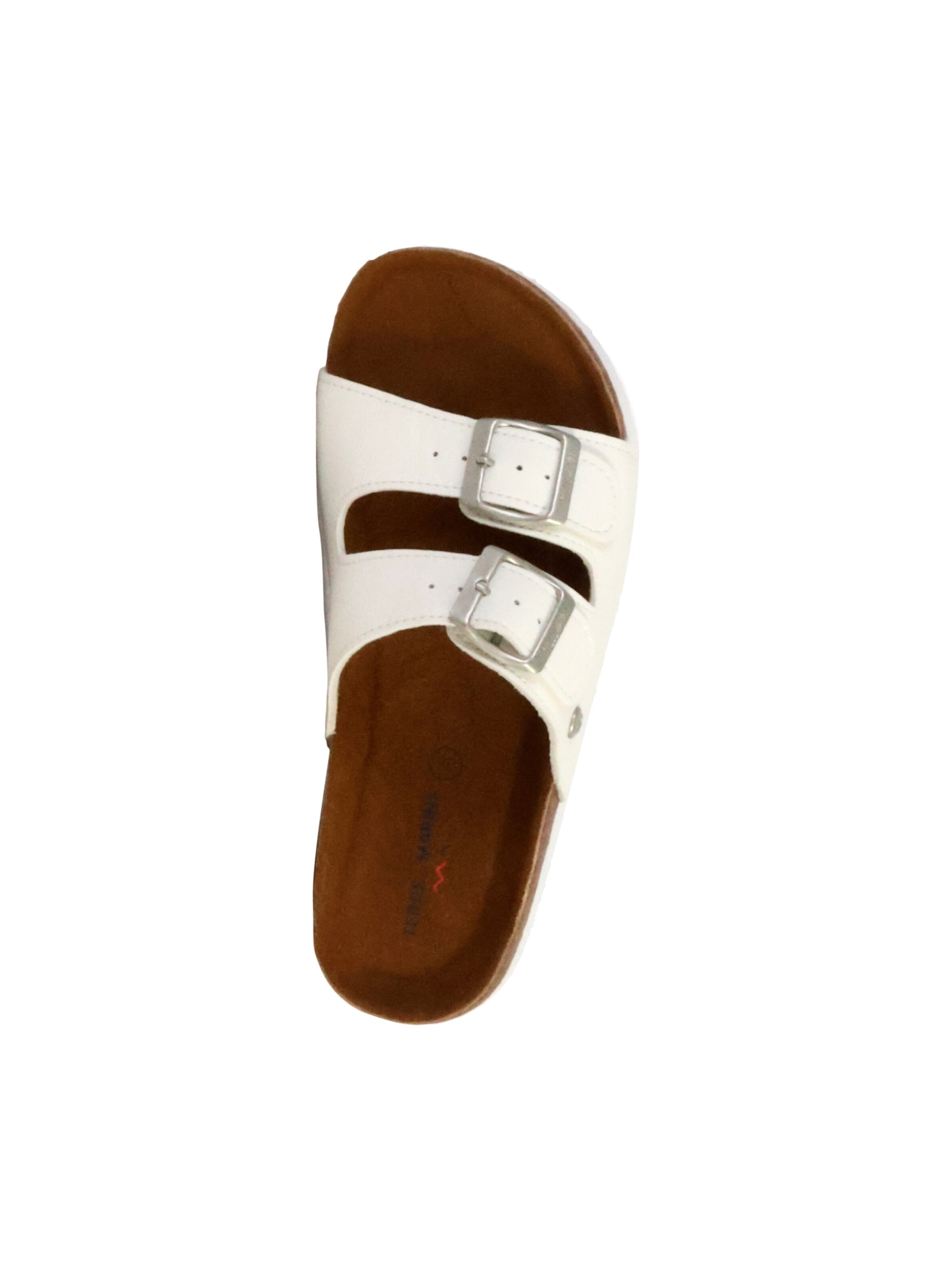 terre de marins - Zapatos abiertos 'Lederpantoletten Moena' en blanco