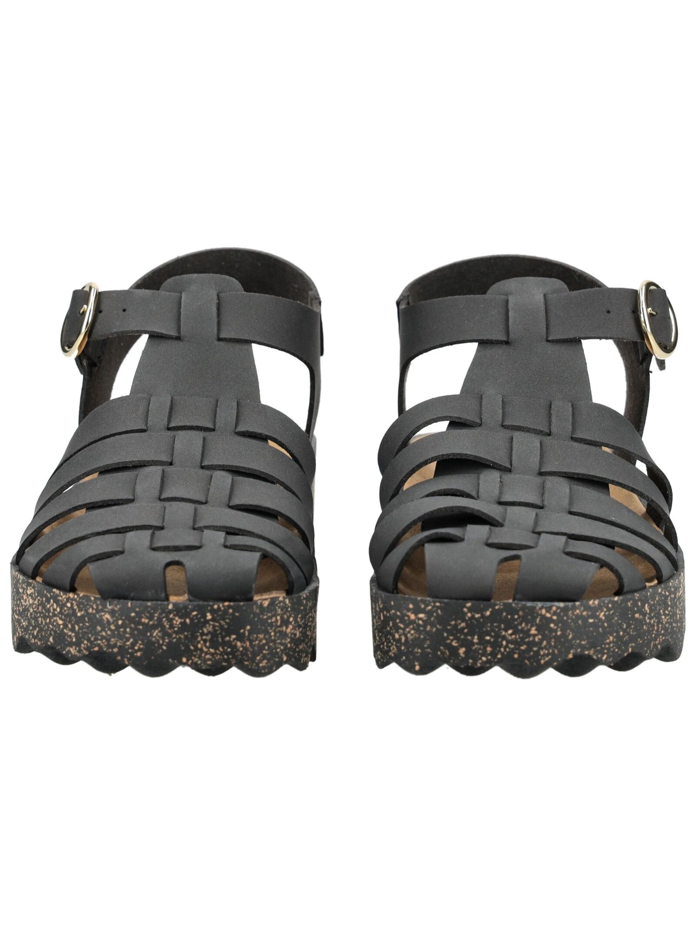 Asportuguesas Strap Sandals in Black