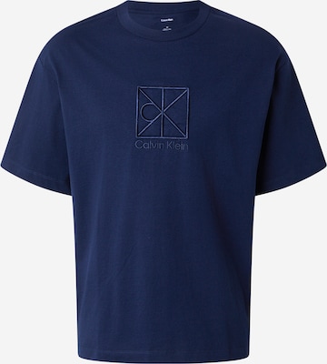 Calvin Klein Majica | modra barva: sprednja stran