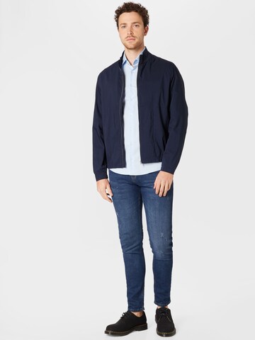 Calvin Klein Slim fit Zakelijk overhemd in Blauw