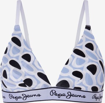 Pepe Jeans Triangle Bra in Blue: front