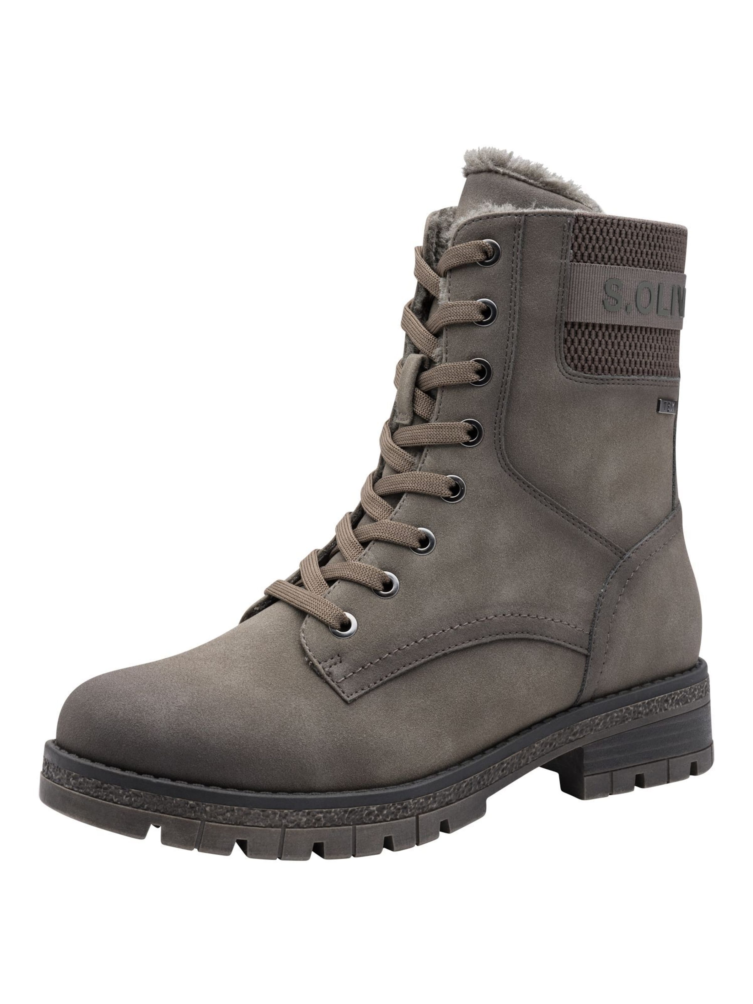 s.Oliver Veterlaarsjes in Grijs: voorkant