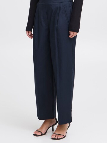 Loosefit Pantalon ' IHUNICA ' ICHI en bleu