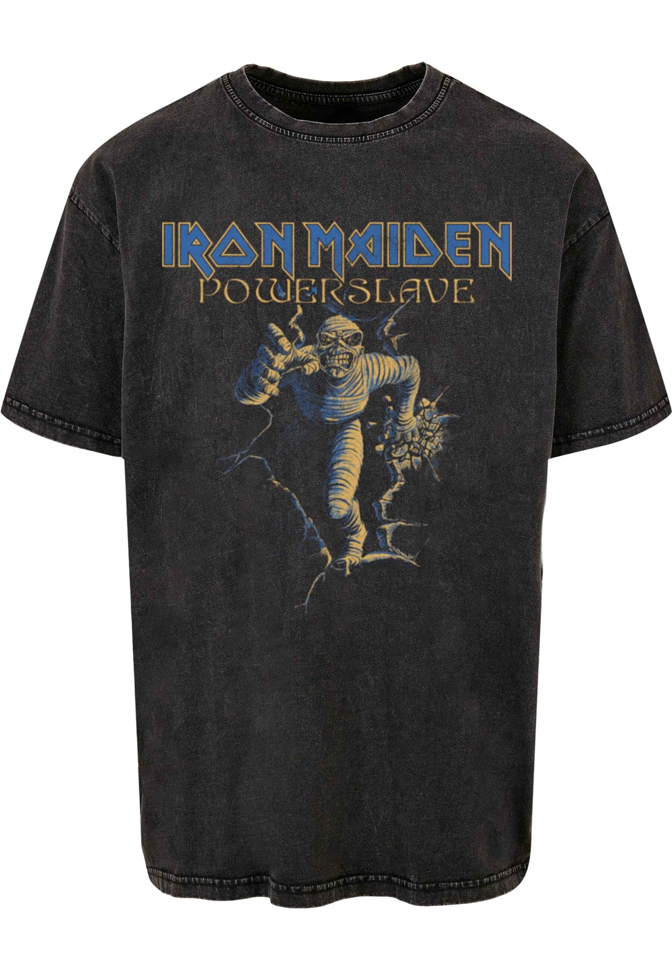 T-Shirt 'Powerslave - Wall Smash Vintage Mummy' Merchcode en noir : devant