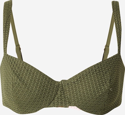 Bikinio viršutinė dalis 'Cairo' iš Hunkemöller, spalva – alyvuogių spalva, Prekių apžvalga