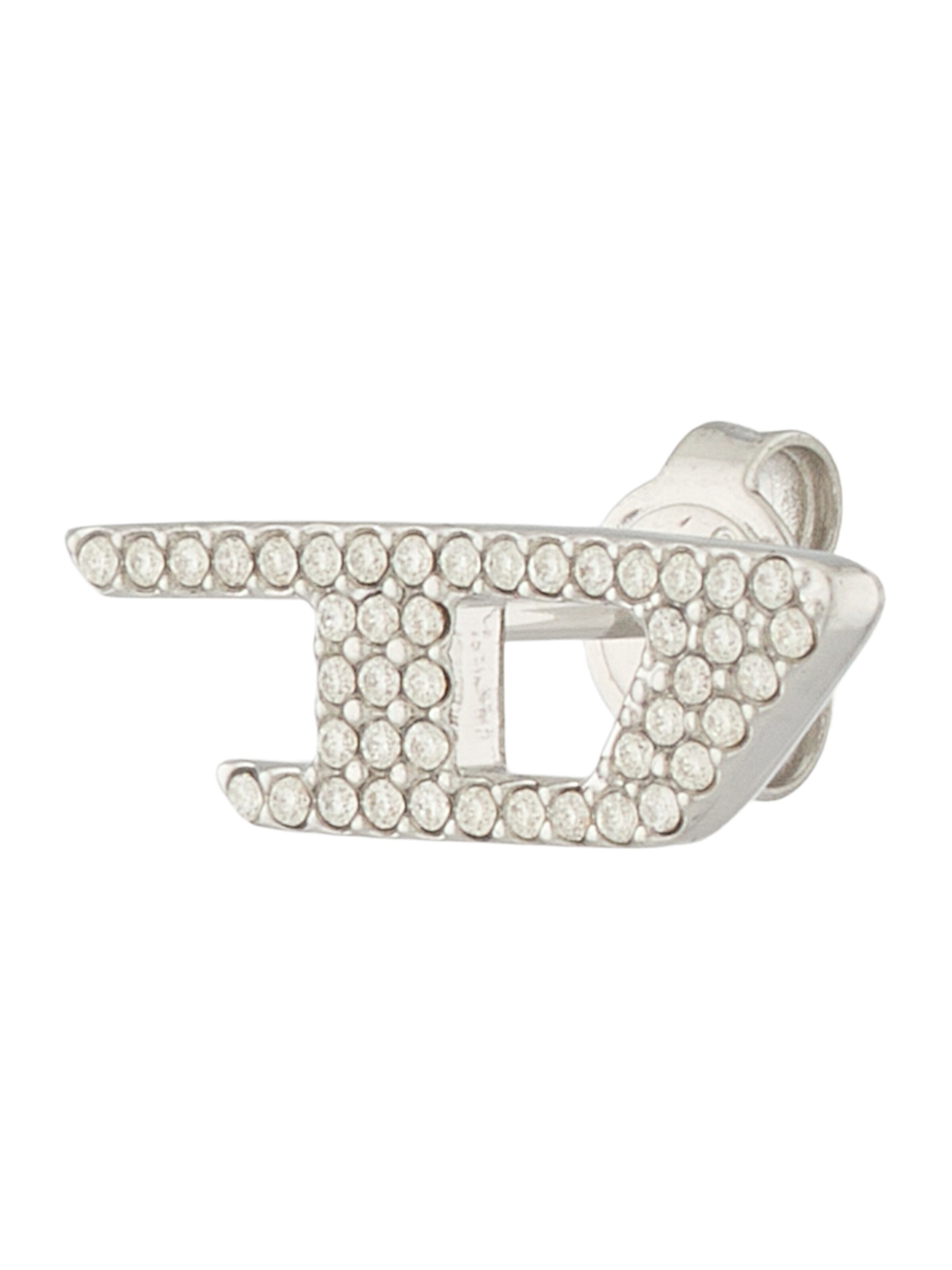 DIESEL Серьги в Серебристый: спереди