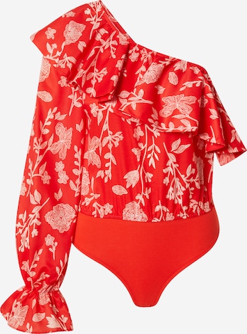 In The Style Blouse body 'JAC JOSSA' in Rood: voorkant