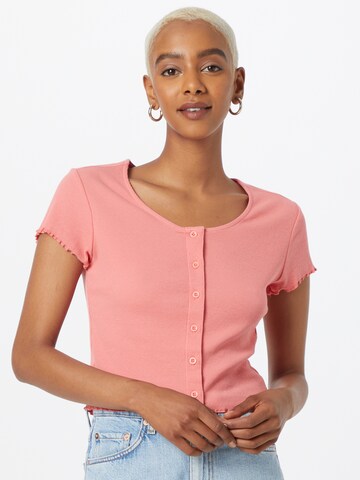 Urban Classics - Camiseta en rosa: frente