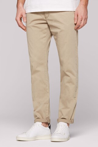 CMPD Regular Chino Pants in Beige: front