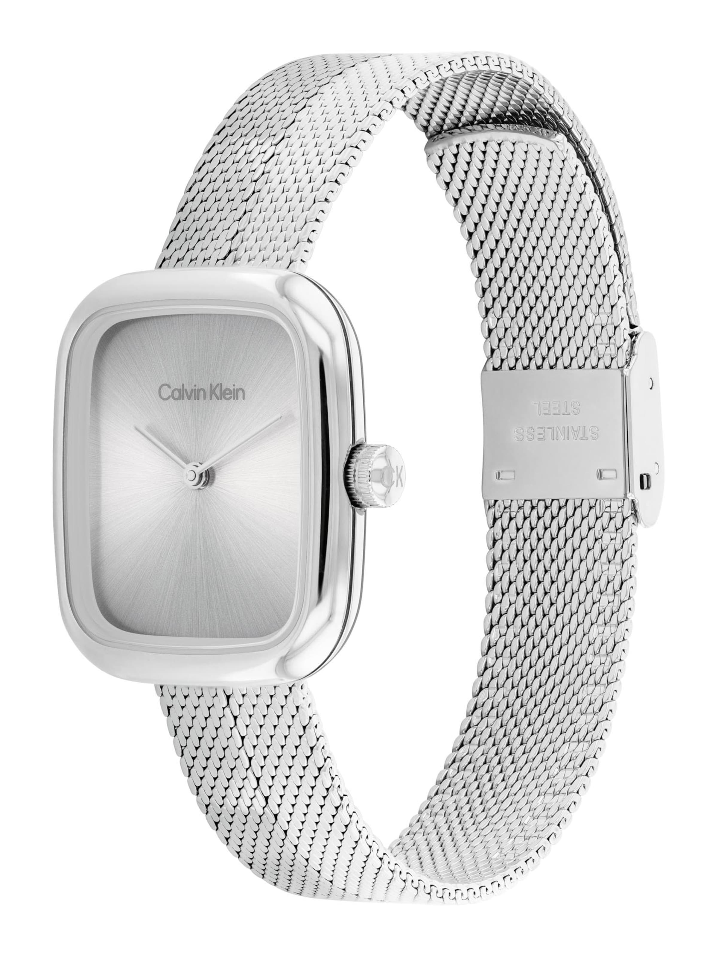 sudrabs Calvin Klein Analogais pulkstenis 'ADORE': no priekšpuses