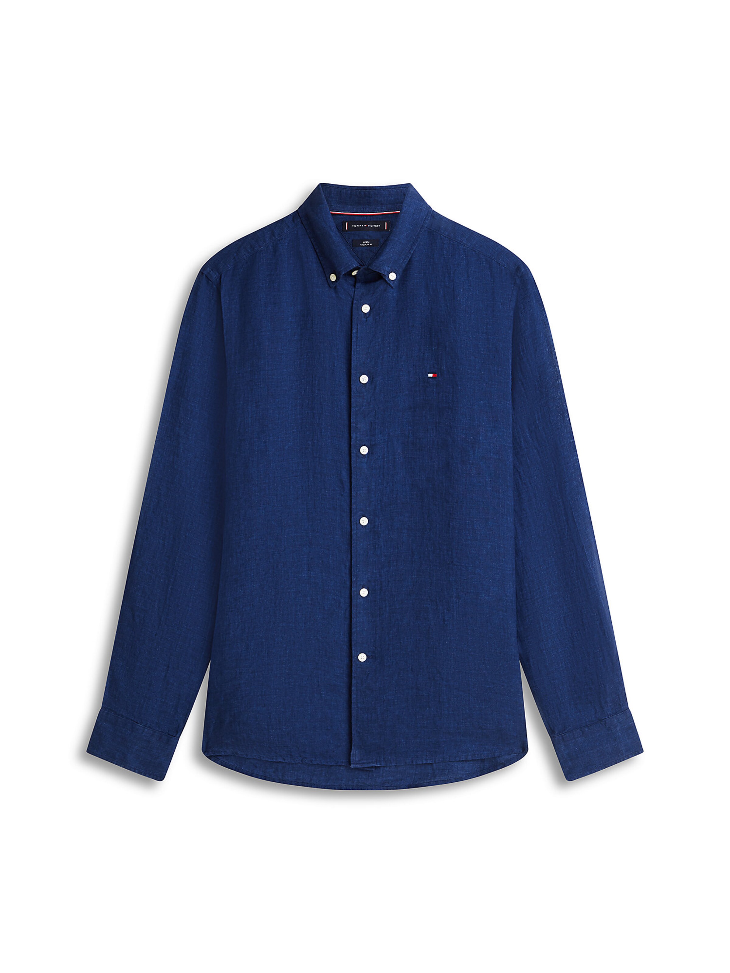 TOMMY HILFIGER Button Up Shirt in Blue: front