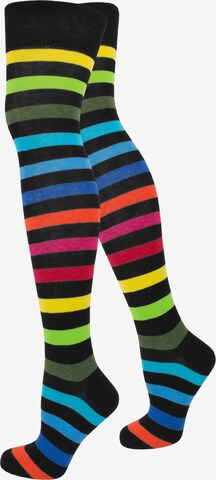 normani Over the Knee Socks 'Regenbogen' in Mixed colors: front