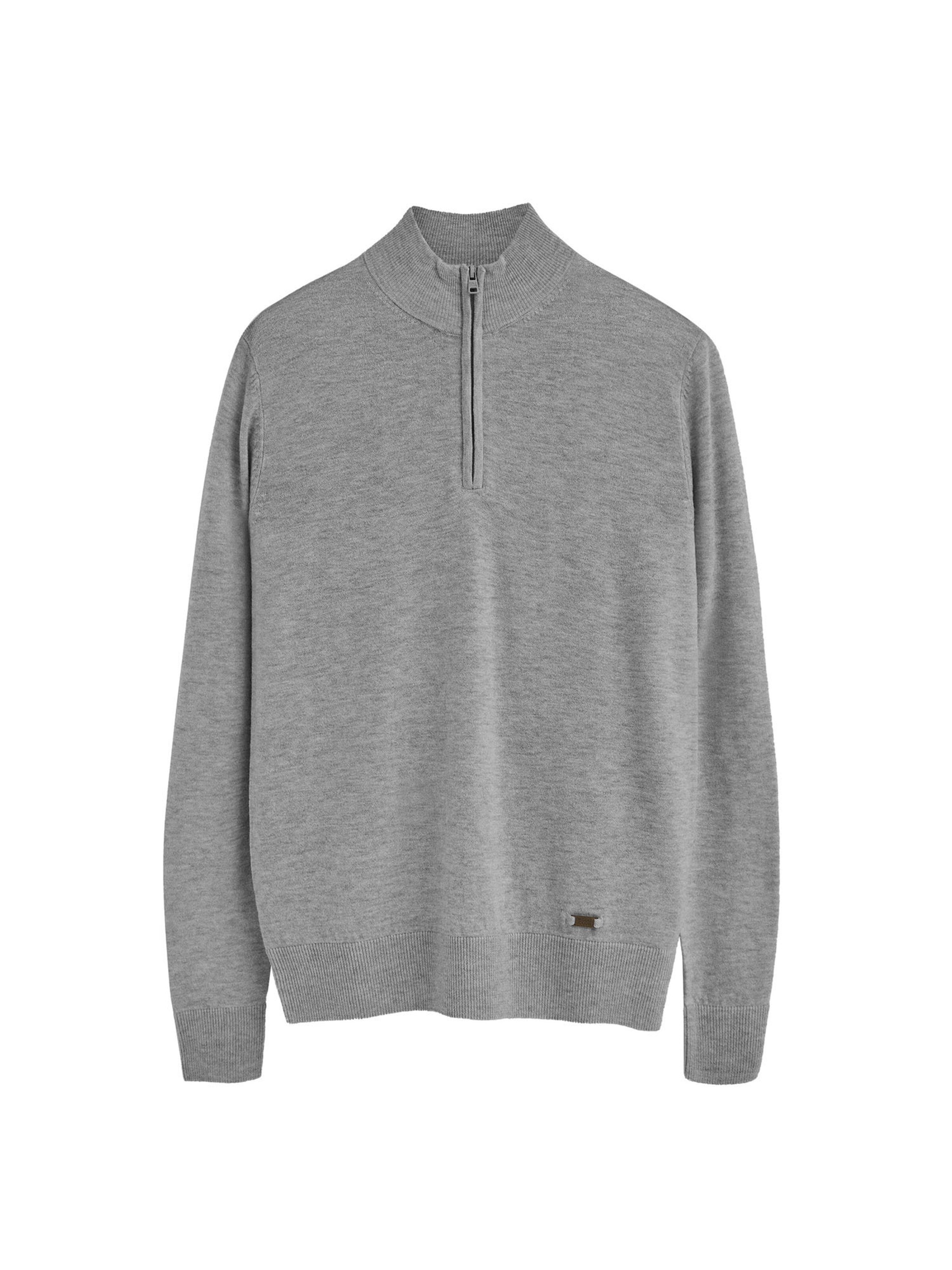 Polo Club Pullover in Grau: Vorderseite