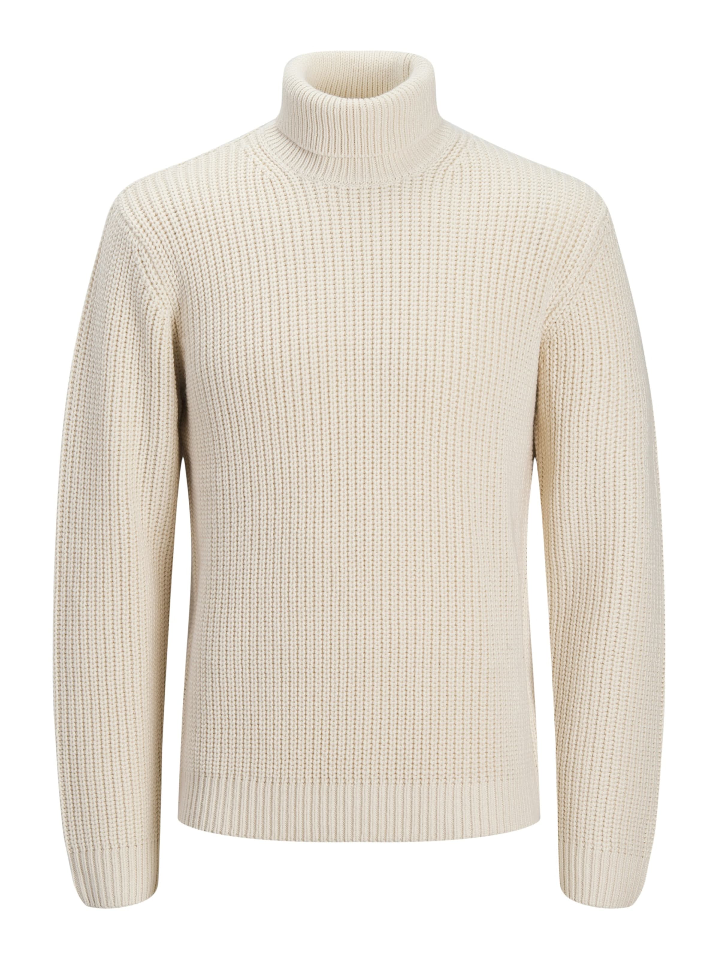 smėlio JACK &amp; JONES Megztinis &#x27;JORBLEECKER&#x27;: priekis